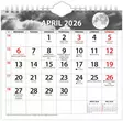 Ajasto Luna 2026 seinäkalenteri 200 x 180mm - Seinäkalenterit - 2671601026 - 4
