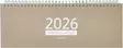 Ajasto Memo Life pöytäkalenteri 2026 beige 297 x 105 mm - Pöytäkalenterit - 2677202526 - 1