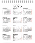 Ajasto Työpöytäkalenteri 2026 - Pöytäkalenterit - 2671603026 - 3
