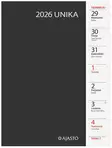 Ajasto Unika 2026 pöytäkalenteri musta 148 x 210mm - Pöytäkalenterit - 2676226026 - 1