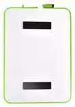 Valkotaulu valkoinen, vihreät reunat 240x340mm magneettinen - Lasi,valko,pellava,korkki,fläppi,-taulut - 207136 - 2