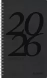 Ajasto Viikkopäivyri 14 Eko 2026 pöytäkalenteri musta 120 x 210mm - Pöytäkalenterit - 2676228116 - 1