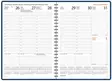 Ajasto Wega 2026 pöytäkalenteri tummansininen 148 x 210mm - Pöytäkalenterit - 2676229026 - 2