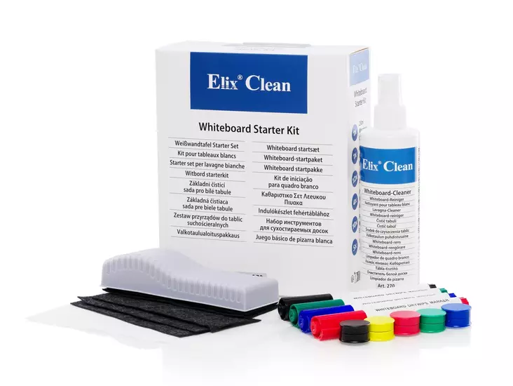 ELIX valkotaulun aloituspakkaus - Puhdistusliinat ja paineilma - 16148816 - 1