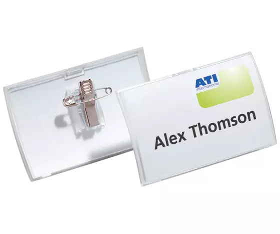 Nimikorttikotelo Durable 8211 75x40mm /25 - Nimikortit, kongressineulat, kaulanauhat - 821119 - 1