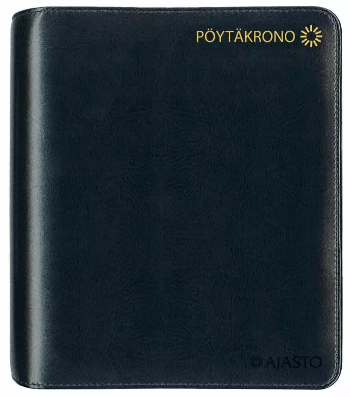 Ajasto Pöytäkrono 2026 pöytäkalenteri musta 148 x 210mm - Pöytäkalenterit - 2676222026 - 1