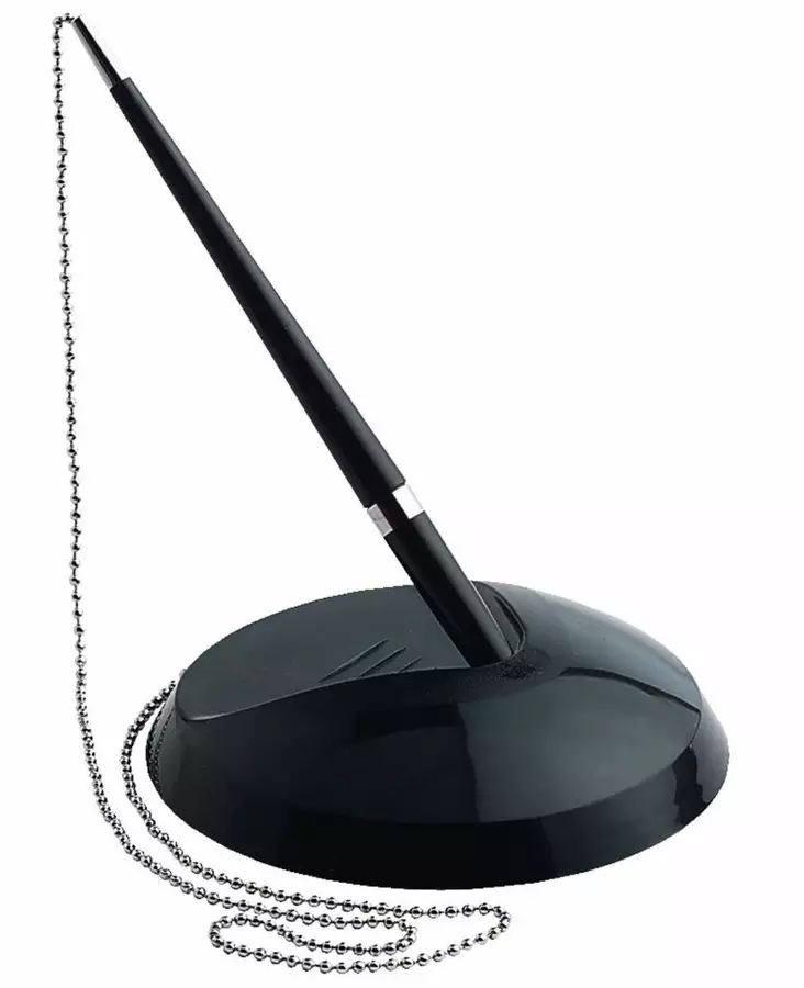 Asiakaskuuakynä ketjulla ja 2 x musta mustesäiliö - Kuivamustekynät - 3338336 - 1