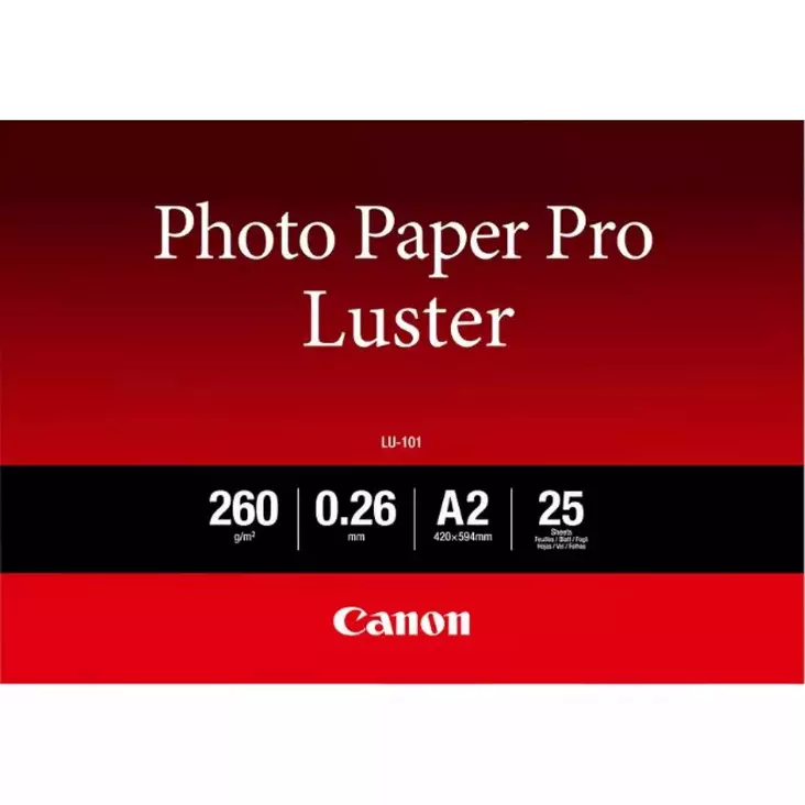Canon Pro LU-101 A2 photopaperi 260g 25 arkkia - Valokuva- ja erikoispaperit - 6211B026 - 1