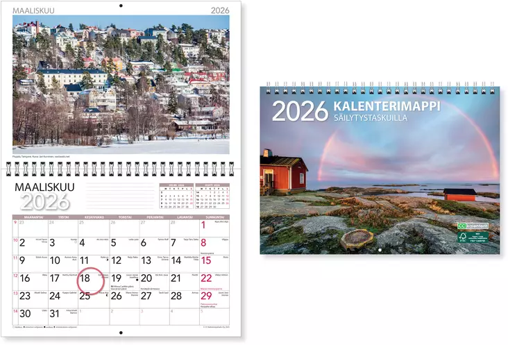 CC Kalenterimappi 2026 - Seinäkalenterit - 5506 - 1