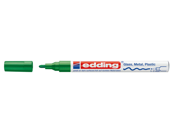 EDDING 751 PAINT MARKER 1-2MM VIHREÄ - Lasitaulutussit, liidut - 69666 - 1