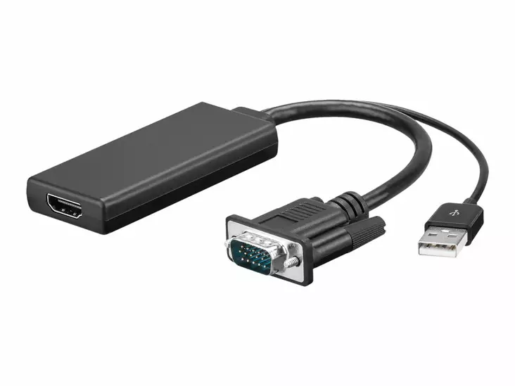 Goobay VGA-HDMI sovitinkaapeli - VGA kaapelit - 67816 - 1