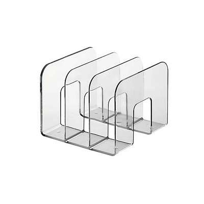 Kirjateline Durable Trend 3-osainen kirkas - Kirjatelineet, -tuet - 263436 - 1