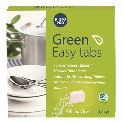 Konetiskitabletti Kiilto Green Easy Tabs 1,8kg/100 - Astianpesu - 264196 - 2