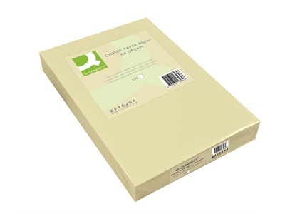 Kopiopaperi Q-Connect A4 80g kermanvalk./500kpl - Värilliset tulostuspaperit - 235456 - 1