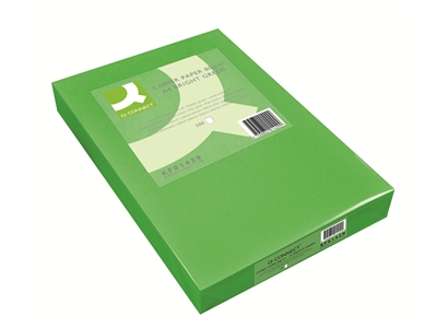 Kopiopaperi Q-Connect A4 80g vihreä/500kpl - Värilliset tulostuspaperit - 235416 - 1