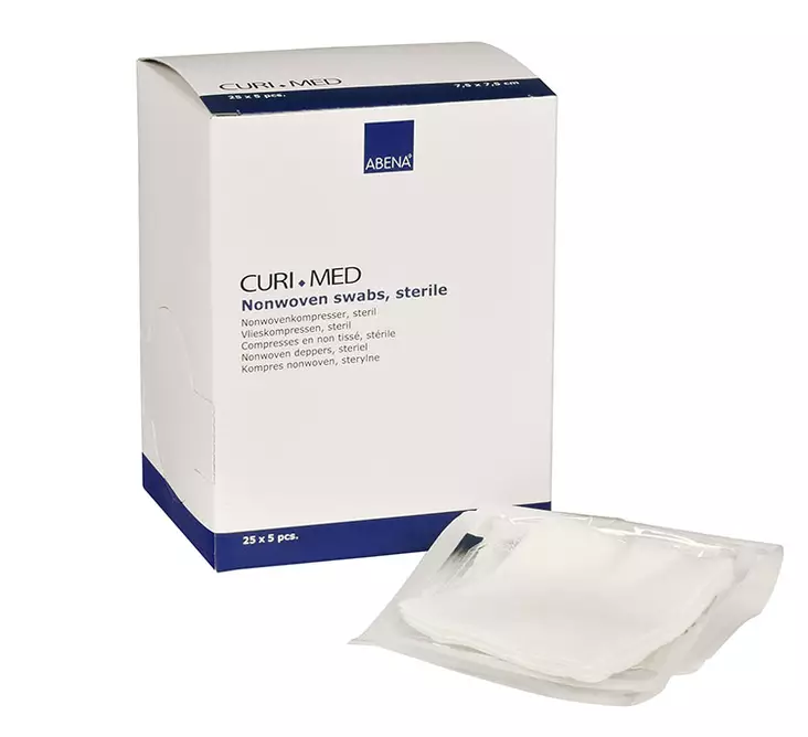 Kuitutaitos Abena 7018 Steriili 7,5x7,5cm 125kpl - Ensiapu, työsuojaus ja työterveys - 86596 - 1