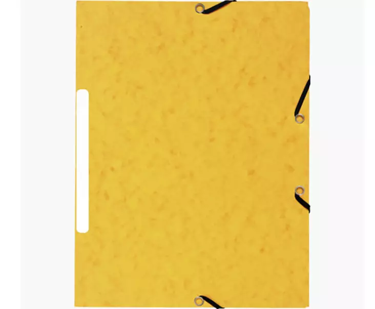 Kulmalukkokansio A4 läpillä, keltainen - Kansiot - 14766 - 1