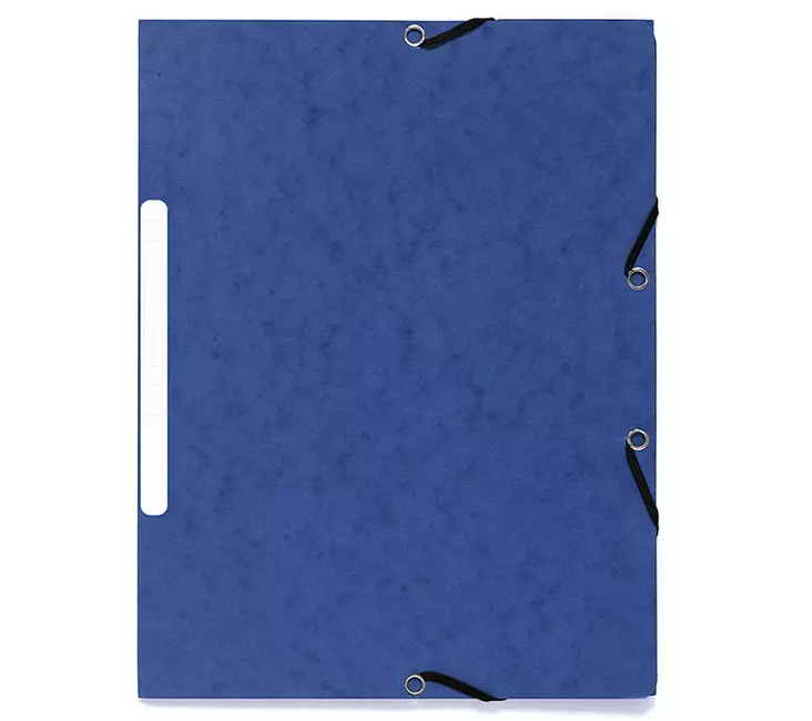 Kulmalukkokansio A4 läpillä, sininen - Kansiot - 13266 - 1