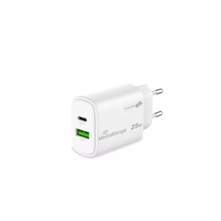 Laturi Mediarange 25W USB-A ja USB-C - Laturit ja varavirtalähteet - 18456 - 1
