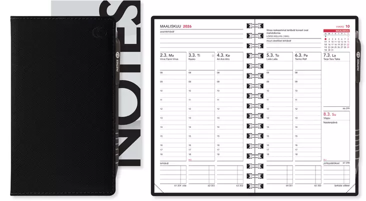 Leader musta 2026 - Taskukalenterit - 4106 - 1