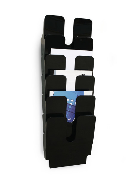 Lomaketeline FlexiPlus 6-osainen pysty A4 musta - Esitetelineet - 283656 - 2