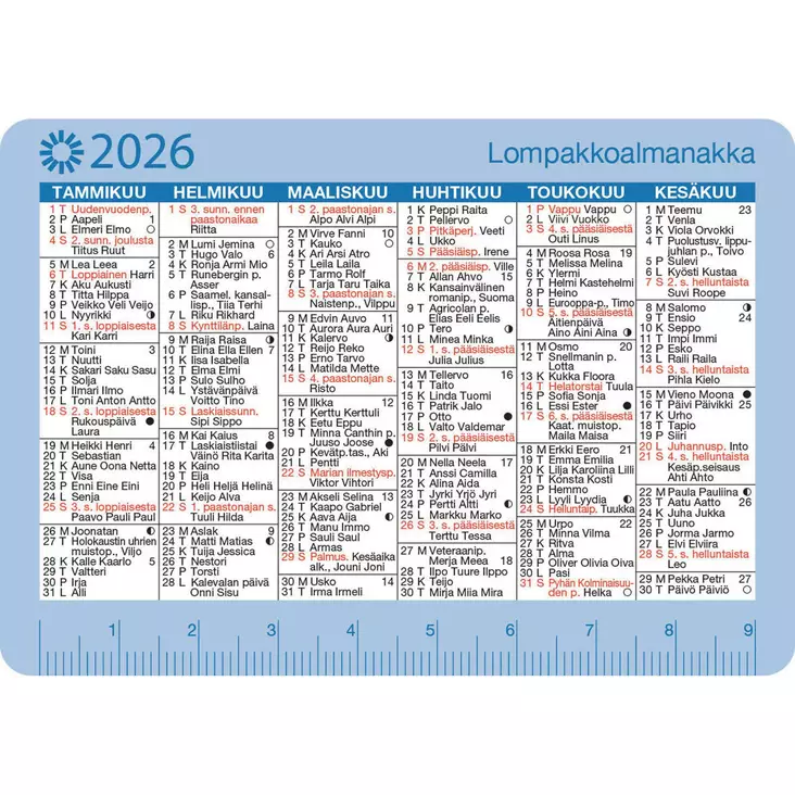 Lompakkoalmanakka 2026 - Taskukalenterit - 2671622016 - 4