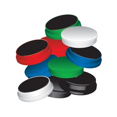 Magneetti Q-Connect 25mm värilajitelma/10 - Taulutarvikkeet - 500356 - 1