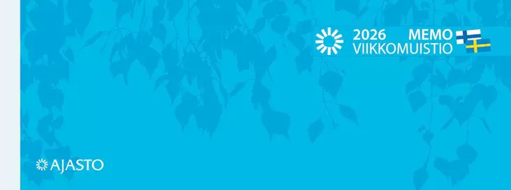 Memo-viikkomuistio, sininen 2026 - Pöytäkalenterit - 2677201026 - 1