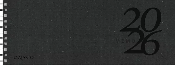 Ajasto Memo Eko 2026 pöytäkalenteri 255 x 95mm - Pöytäkalenterit - 2677201216 - 1