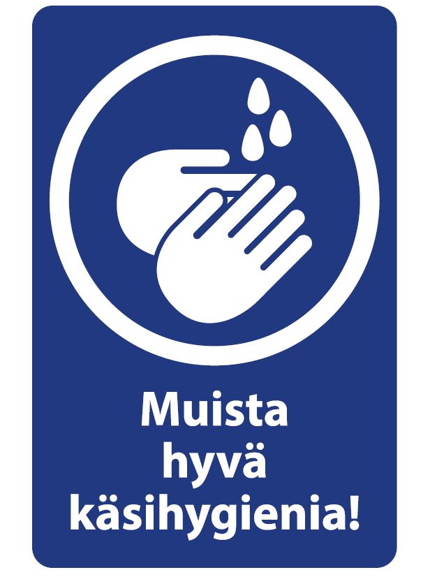 Merkitarra Muista Hyvä Käsihygienia 2kpl - Kiinteistövarusteet - 603126 - 1