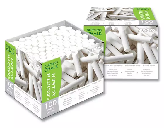 MUNGYO PÖLYÄMÄTÖN TAULULIITU VALK. /100 - Kuivamustekynät - 52686 - 1