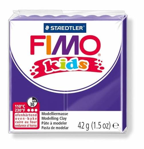 Muovailuvaha 42g FIMO Kids Violetti - Muovailuvahat - 80306 - 1