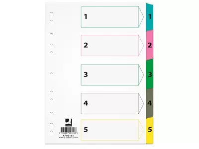 MuovikielihakemistoQ-Connect A4 1-5 - Hakemistot, rekisterit - 218506 - 1