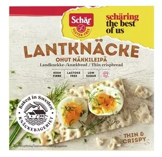 Näkkileipä Schär ohut gluteeniton 230 g - Suolaiset keksit ja välipalat - 150016 - 1