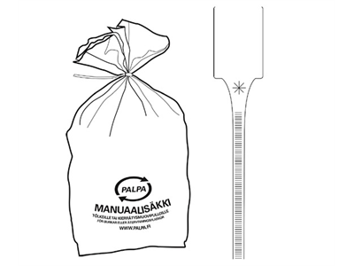 Palpa Manuaalisäkki + suljin - Jätepussit- ja säkit - 71626 - 1