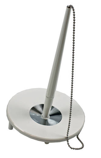 Pöytäkynä BALLOGRAF ketjulla Valkoinen - Kuivamustekynät - 12806 - 1