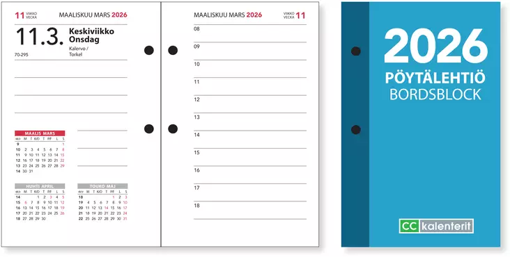 Pöytälehtiö 2026 - Pöytäkalenterit - 2606 - 2