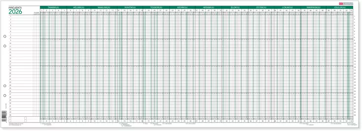 Projekti 2026 - Projekti- ja lomakalenterit - 7206 - 1
