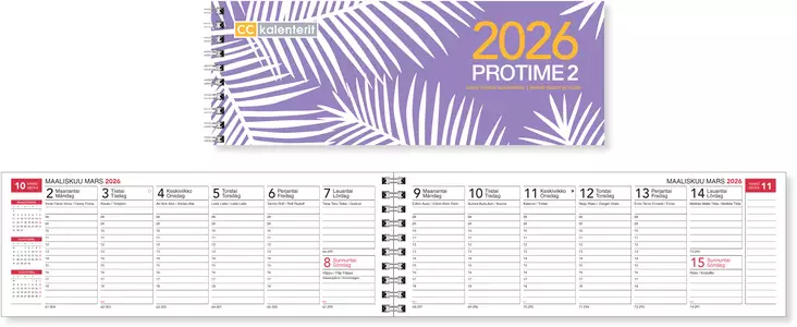 Protime 2 eko 2026 - Pöytäkalenterit - 3206 - 1