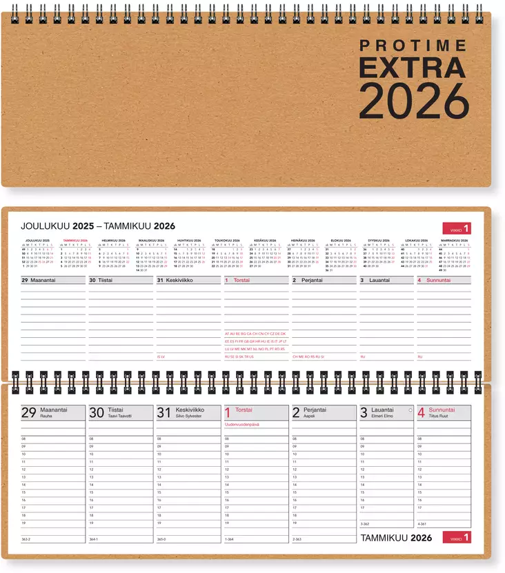 Protime Extra eko 2026 - Pöytäkalenterit - 3406 - 1