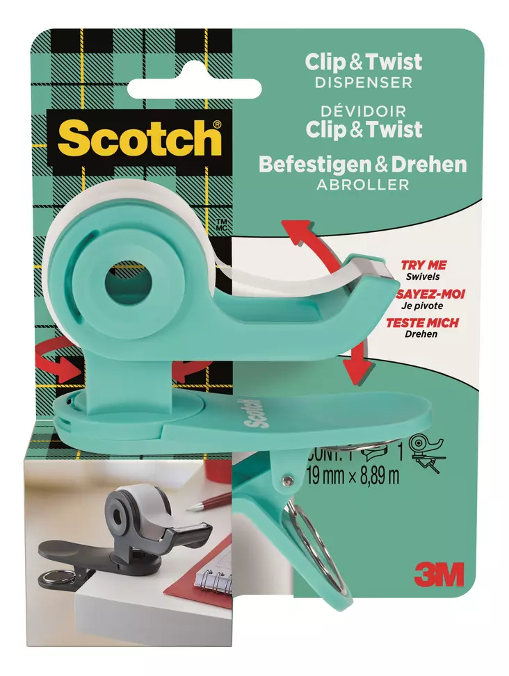 Scotch Clip & Twist teipinkatkoja - Toimistoteipit, teipinkatkojat - 7100225276 - 1