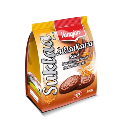 Suklaakaurakeksi Vanajan 300g - rypsiöljyllä paistettu - Makeat keksit - 269216 - 2