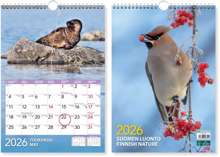 Suomen luonto 2026 - Seinäkalenterit - 5616 - 1