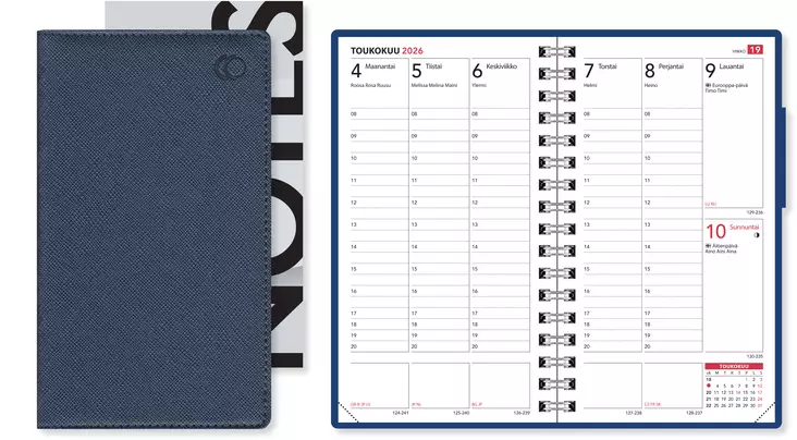 Time sininen 2026 - Taskukalenterit - 4206 - 1