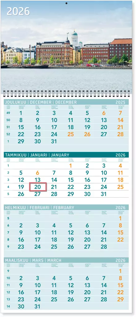 Triplanner nelikko 2026 - Taulukkoalmanakat - 5126 - 1