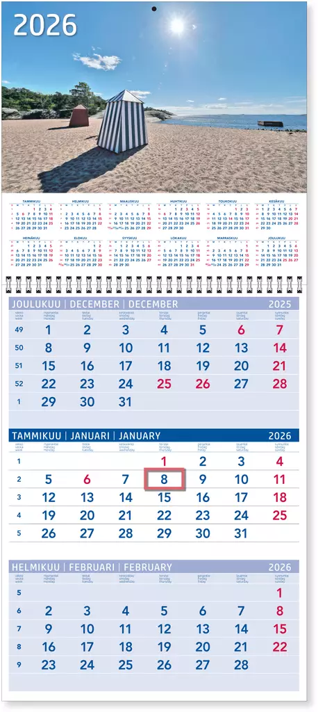 Triplanner pieni 2026 - Taulukkoalmanakat - 5116 - 1