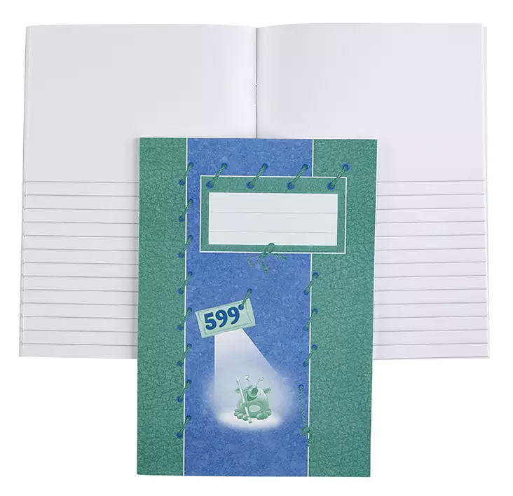 Työvihko 599 A5/20 blanco /viivoitettu - Kouluvihkot - 52646 - 1