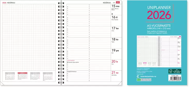 Uniplanner-vuosipaketti 2026 - Pöytäkalenterit - 2496 - 1