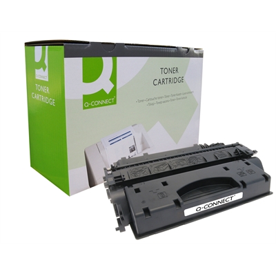 Laservärikasetti Q-CONNECT HP CE505X musta - Hp laserkasetit - 123366 - 1