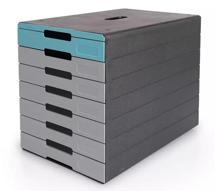 Vetolaatikosto IDEALBOX PRO 7, sininen - Lomakelaatikot, kortistolaatikot - 776306 - 1